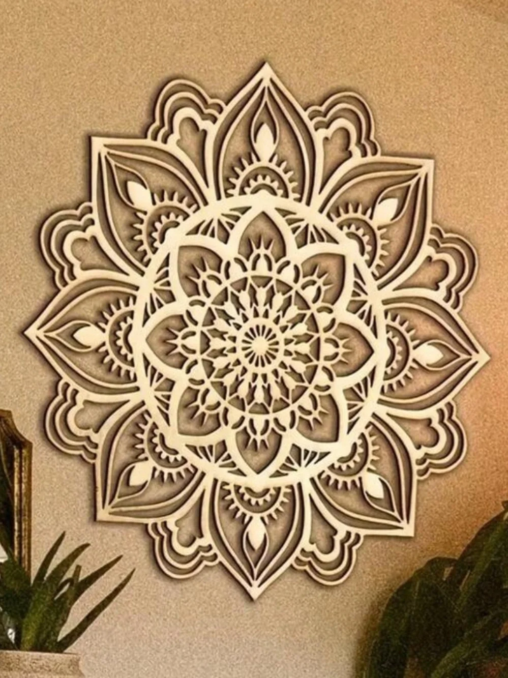 Gold Mandala Metal Wall Art - Decorative Home Wall Decor